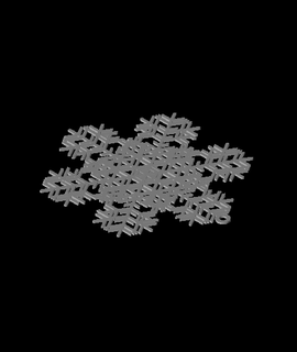 snowflake 5 mixhalk Home & Garden 3d print model - Mito3D