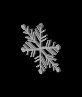 fiocco neve Natale ornamento 7 pop cultura 3d print model - Mito3D