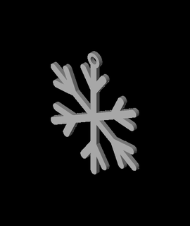 fiocco neve Natale ornamento v8 pop cultura 3d print model - Mito3D