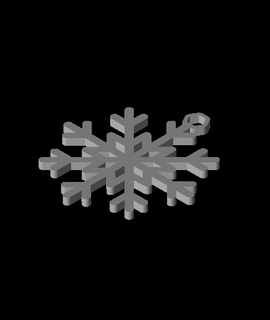 fiocco neve ornamento 1 stampe errate casa giardino 3d print model - Mito3D