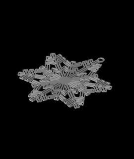 flocon neige ornement fabriquerribby Accueil maison jardin 3d print model - Mito3D