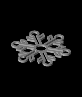 flocon neige v16 empreintes erronées passe temps Jeux 3d print model - Mito3D