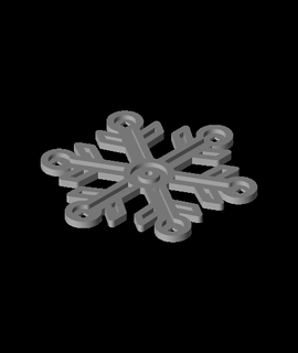 snowflake v17 erroneousprints Hobbies & Games 3d print model - Mito3D