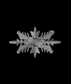 flocon neige v20 empreintes erronées Accueil maison jardin 3d print model - Mito3D