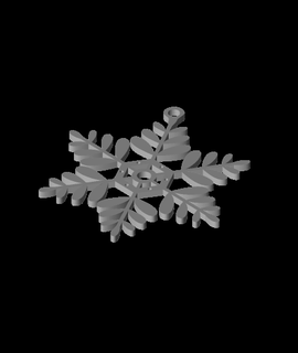 flocon neige variante 12 empreintes erronées pop culture 3d print model - Mito3D