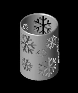 fiocco neve vaso stranezza casa giardino 3d print model - Mito3D