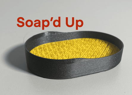 soap'd - bar soap holder iamfiredragon 3d print model - Mito3D