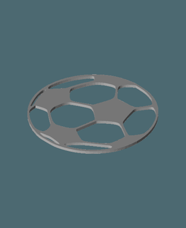 Futbol topu duvar artstl manraptorum 3d print model - Mito3D