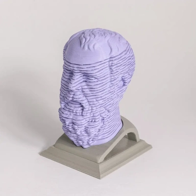 socrates springo - 3d by on thangs head bobble bobblehead spring slinky coil bouncy bounce 3d print model - Mito3D
