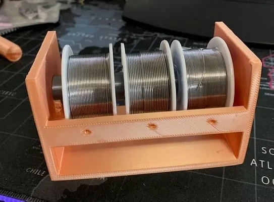 solder spool dispenser - 3d by milvetretired on thangs 3d print model - Mito3D