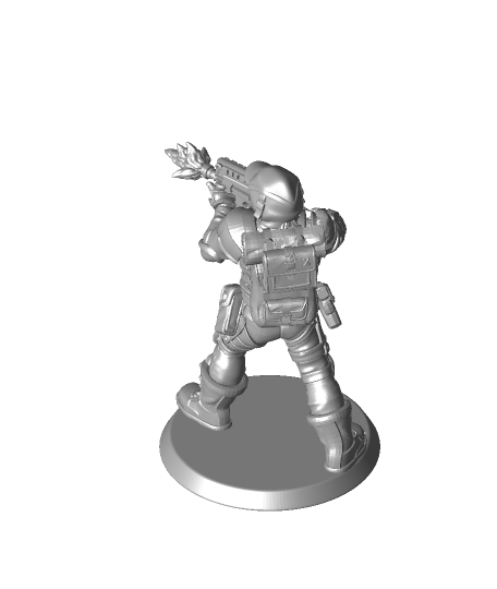 soldier 1 rockoftheworlds 3D print model - Mito3D