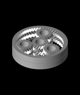 katı çekirdek bileşik gezegen vites kutusu 11 3d model teşekkürler 3d print model - Mito3D