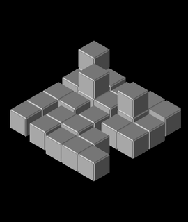 soma 3x3 puzzle cubo scoiattolo 3d print model - Mito3D