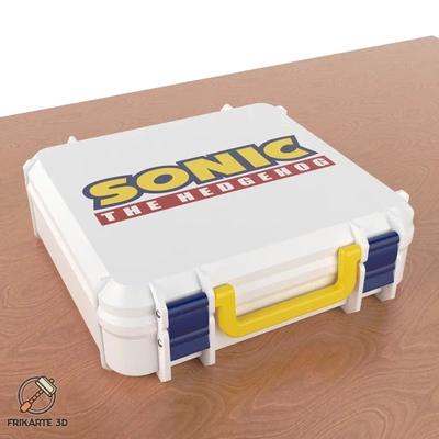 sonic hedgehog box - 3d by frikarte3d on thangs games computer & video tool yanev organizer toys toy 3d print model - Mito3D