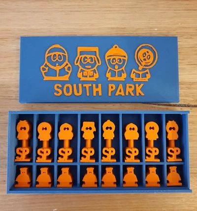 south park chess set - 3d by printbunny on thangs games board & abstract strategy southpark 3d print model - Mito3D