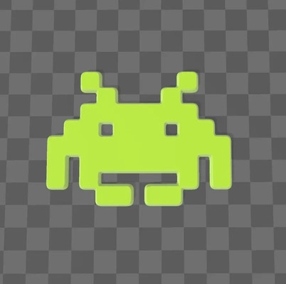 space invaders retro game character - 3d by syzguru11 on thangs 3d print model - Mito3D