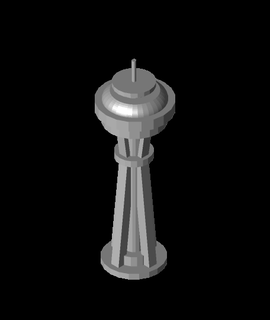 space neddle 3d model owee thangs 3d print model - Mito3D