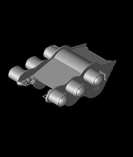 Raumschiff Alpha 7 Mars Hobbys Spiele 3d print model - Mito3D