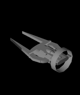spaceship fan tail higo petrovskis Autos & Vehicles 3d print model - Mito3D