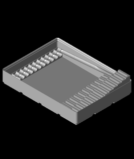 bêche bit titulaire soutien grillefinity rbarbrow 3d print model - Mito3D