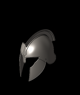 spartanisch Helm 3d Modell Mattias Hellberg danke 3d print model - Mito3D