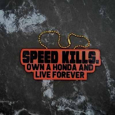 speed kills live forever charm - 3d by jcreatenz on thangs 3d print model - Mito3D
