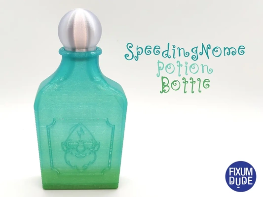 speedingnome pozione bottiglia 3d by fixumdude on grazie 3d print model - Mito3D