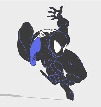 spider-man 300 wall art - 3d by dfd3d on thangs spiderman mcfarlane comics comicbook symbiote venom 3d print model - Mito3D
