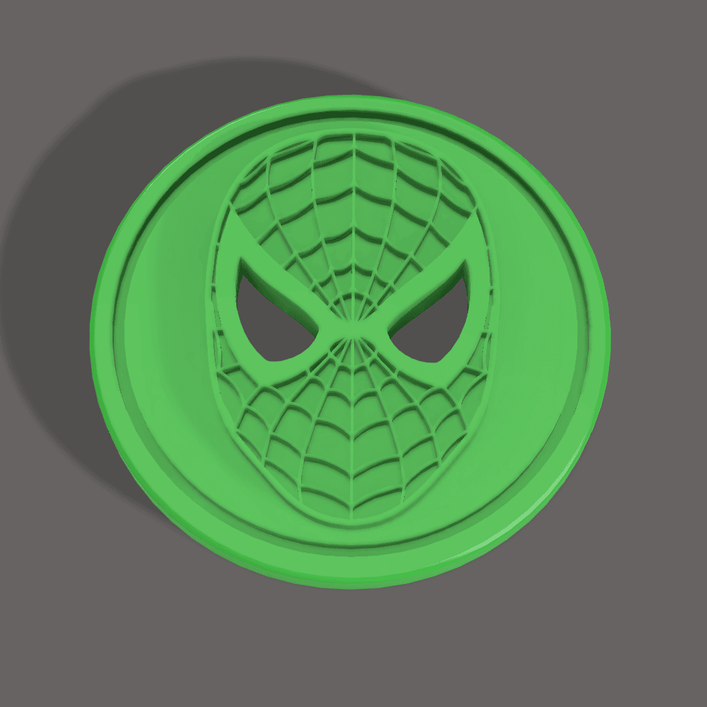 spider man moneda jabalí 3D print model - Mito3D