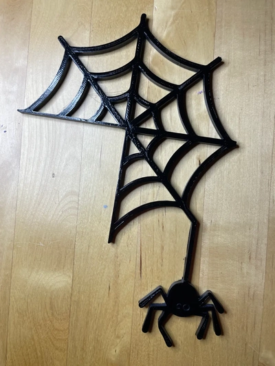 spider web door hanger - 3d by uncle doody on thangs 3d print model - Mito3D