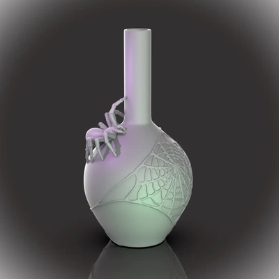 ragno ragnatela vaso 3d by chelscct chelsey crea cose on grazie arredamento halloween fiori facile stampa vacanza gli sport attrezzature 3d print model - Mito3D