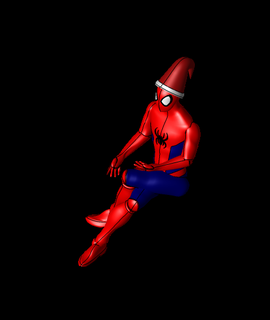 hombre araña Navidad 3d modelo lloviendo gracias 3d print model - Mito3D