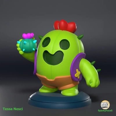 spike - brawl stars 3d by sparkyface5 on thangs 3d print model - Mito3D