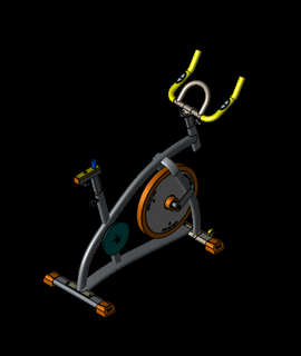spinning bike 3d model pxor thangs 3d print model - Mito3D