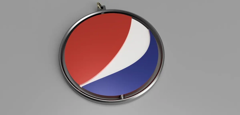 spinning key ring pepsi - 3d by oddity on thangs 3d print model - Mito3D