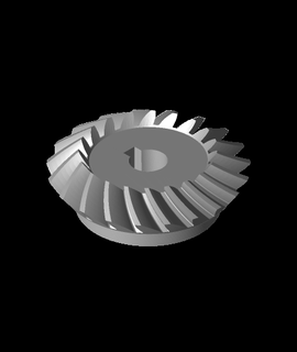 espiral chanfro engrenagem robinja 3d print model - Mito3D
