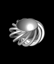 espiral cuenco apoyo gratis 3d modelo Sierra huellas dactilares gracias 3d print model - Mito3D
