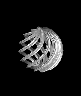 spiral christmas balls 3d model dazus thangs 3d print model - Mito3D