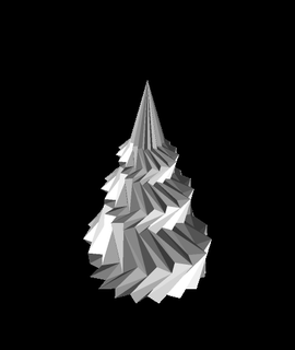 spiral christmas tree star - print Pop Culture 3d print model - Mito3D