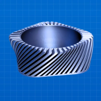 espiral cubo cuenco moderno 3d by construcciones impresión on gracias 3d print model - Mito3D
