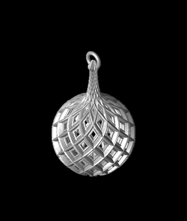 spiral fine lattice balls stems Home & Garden 3d print model - Mito3D