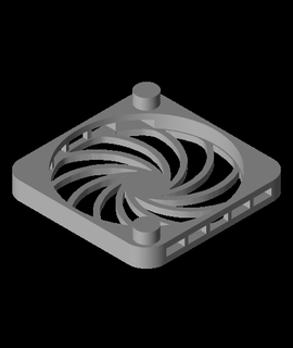 espiral parrilla ventilador Amazonas 3d modelo gracias 3d print model - Mito3D