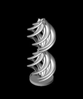 spiral ornament 3d model 3dprintbunny thangs 3d print model - Mito3D