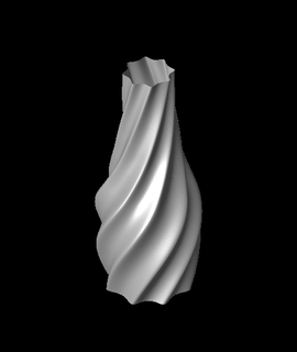 espiral paquete florero jackassets letras entretenimiento 3d print model - Mito3D