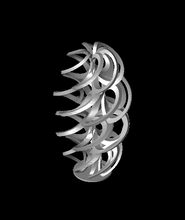 spiral rings ornament 3d model 3dprintbunny thangs 3d print model - Mito3D