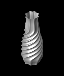 spirale vis pack vase mode arts divertissement 3d print model - Mito3D