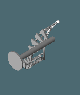 espiral escadas cano 3d print model - Mito3D