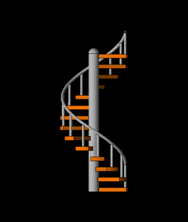 spirale escaliers 3d modèle 3dcaddesignwork 3d print model - Mito3D