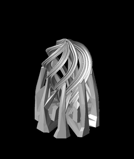 espiral lágrima Natal enfeite 3d modelo 3d print model - Mito3D