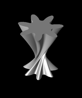 spirale vase jallim Accueil maison jardin 3d print model - Mito3D